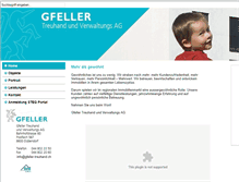 Tablet Screenshot of gfeller-treuhand.ch